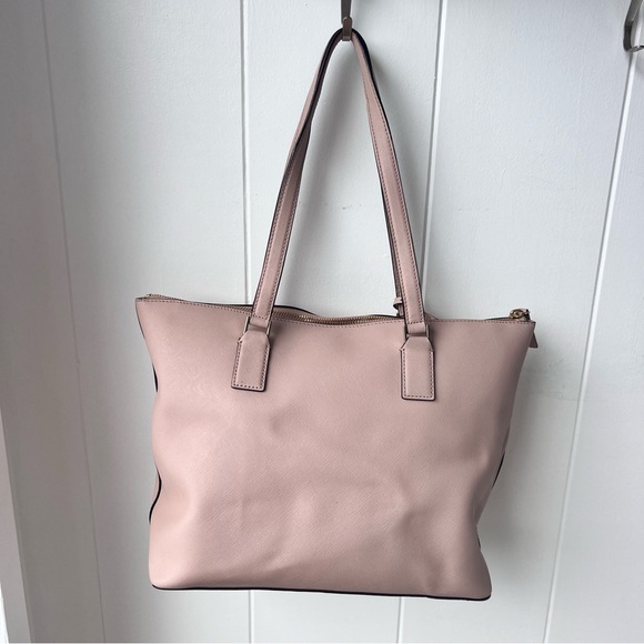 Kate Spade Cameron Street Lucie Leather Shoulder Bag Large Tote Wheat Pink Nude - Picture 3 of 14